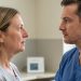 Femme adulte montrant un léger gonflement du nez trois mois après une rhinoplastie lors d’une consultation médicale.